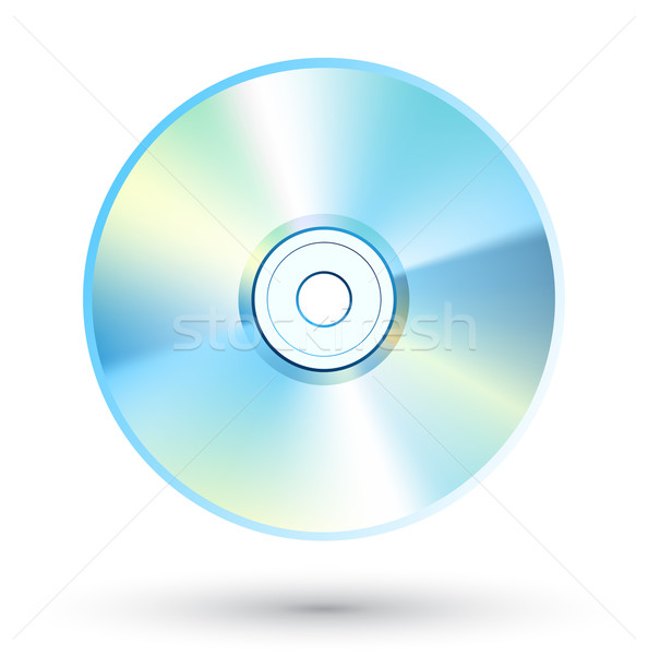 Płyta cd dysku biały technologii podpisania czyste Zdjęcia stock © jossdiim