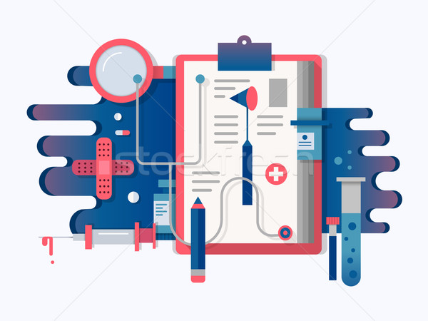 Doctor tools design flat Stock photo © jossdiim