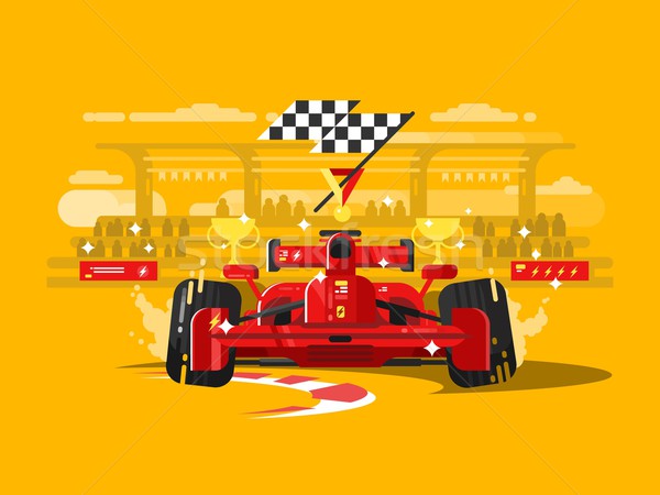 Sport Auto Formel Geschwindigkeit Rennen Wettbewerb Stock foto © jossdiim