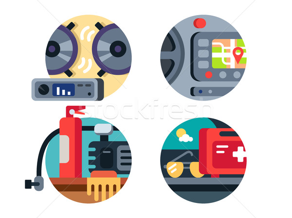 Automotive accessories set Stock photo © jossdiim