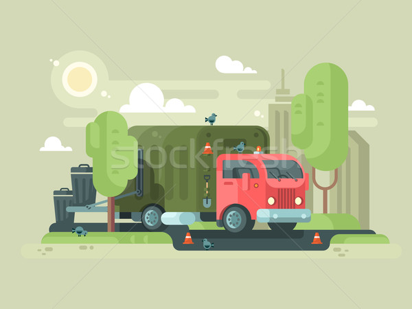 Machine picks up trash Stock photo © jossdiim