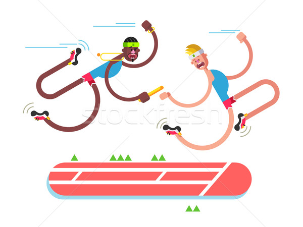 Relay athletics design Stock photo © jossdiim