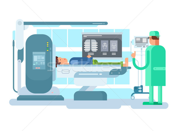 Stockfoto: Kabinet · mri · medische · ziekenhuis · machine