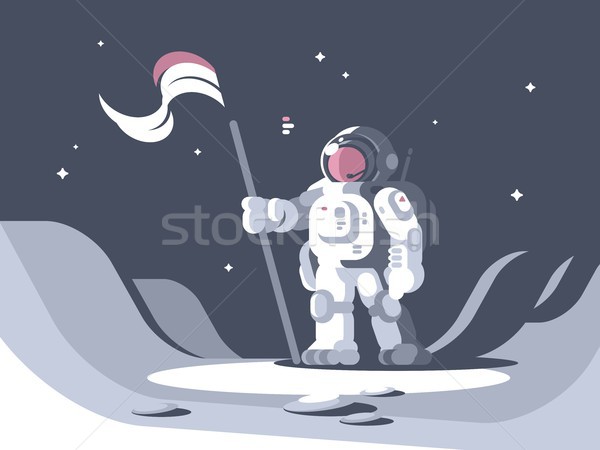 Astronaut character in spacesuit Stock photo © jossdiim