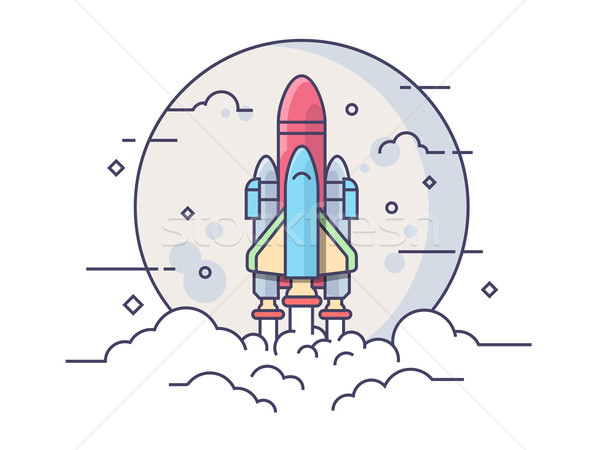 Startup space rocket Stock photo © jossdiim