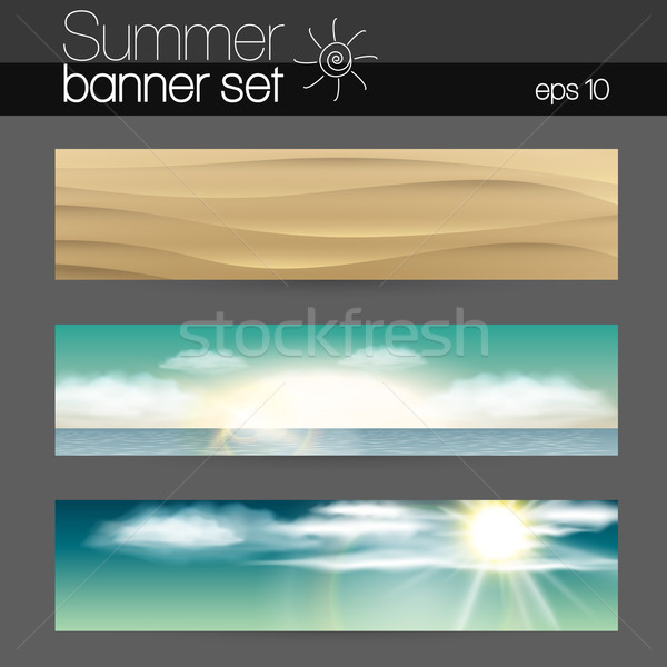 Summer Banner set Stock photo © Jugulator