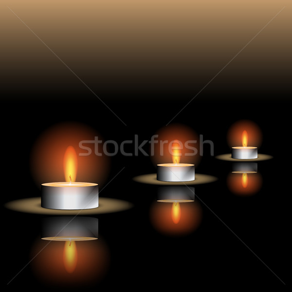 Reflecting Candle Illustration Stock photo © Jugulator