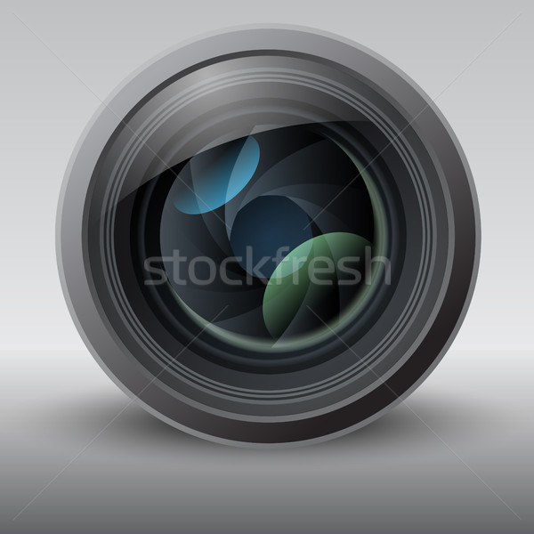 Shiny Vector Lens Illustration Stock photo © Jugulator