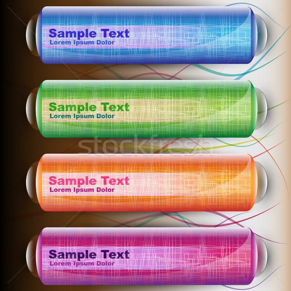 Colorfull Set of Beautiful Four Season Web Banner Stock photo © Jugulator