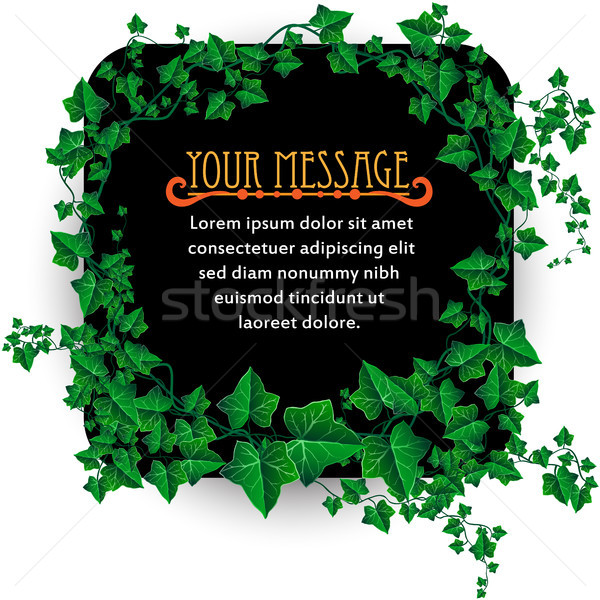 Beautiful Decorated Ivy Leaf Background Illustration Stock photo © Jugulator