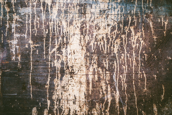Rusty texture with dripping paint Stock photo © Juhku