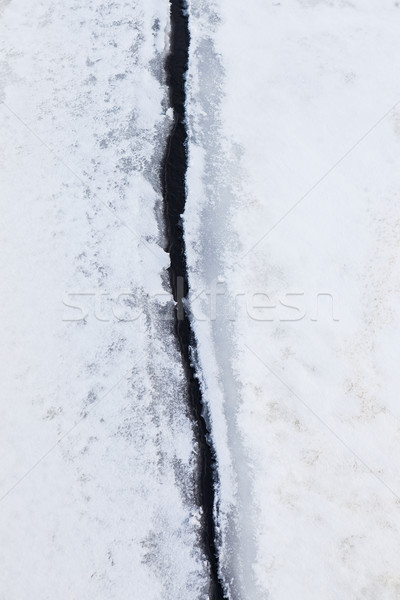 Ice crack nature close-up Stock photo © Juhku