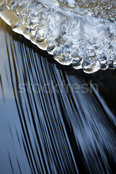 Ice formation and flowing water Stock photo © Juhku