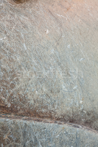 Scratched iron texture detail of excavator bucket Stock photo © Juhku