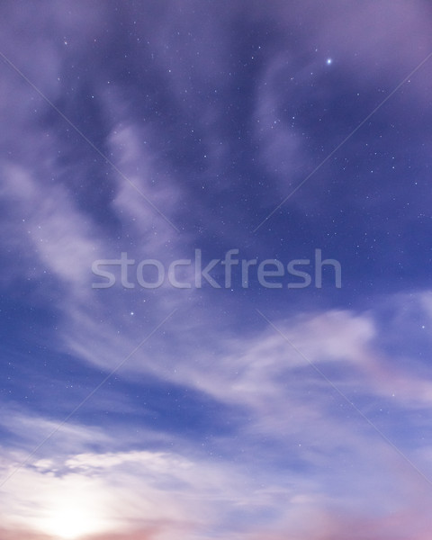 Starry sky and clouds Stock photo © Juhku