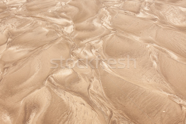 Natural sand patterns in beach Stock photo © Juhku