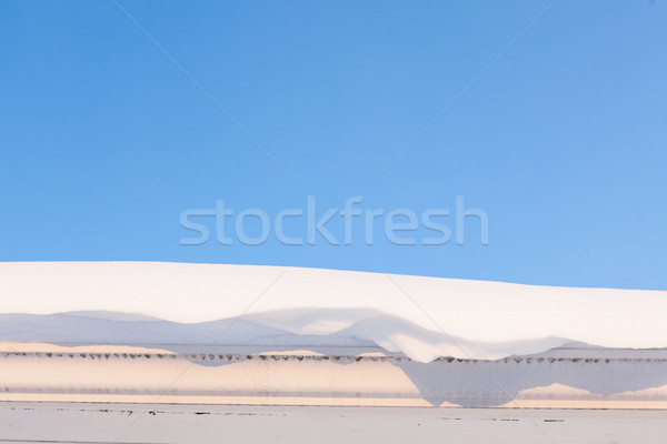 Gutter and roof full of snow Stock photo © Juhku