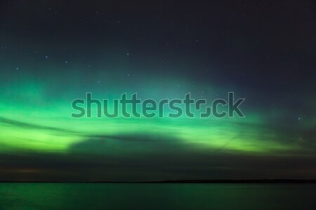 Foto stock: Luces · lago · hermosa · aurora · fondo