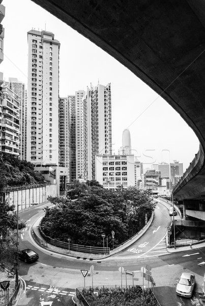 Unique view of hong kong central Stock photo © Juhku