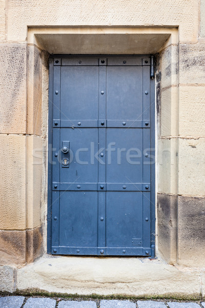 Old strong iron door Stock photo © Juhku