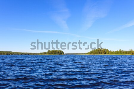Lake scenery in Finland on a sunny day Stock photo © Juhku