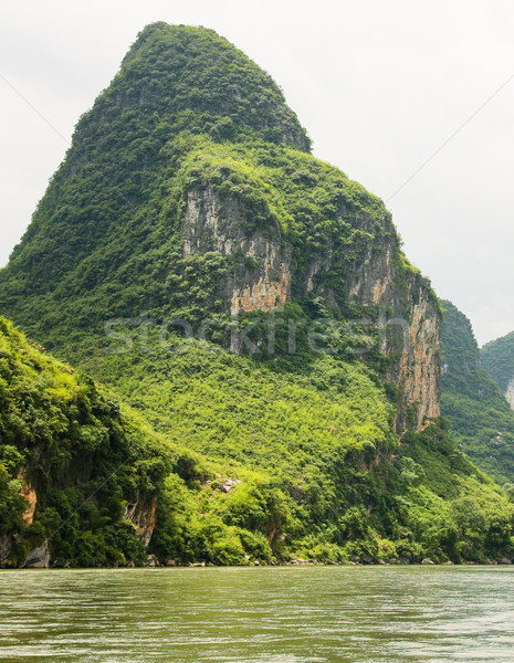 Karst mountain at li river china Stock photo © Juhku