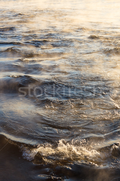 Water damp oppervlak koud ijzig zonnige Stockfoto © Juhku