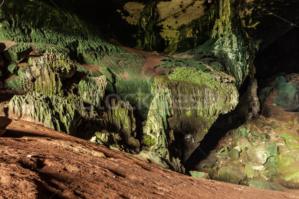 Barlang park Borneo Malajzia tájkép utazás Stock fotó © Juhku