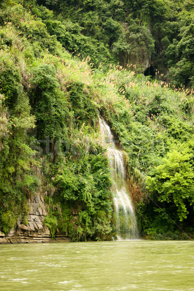 Small waterfall at Li river china Stock photo © Juhku