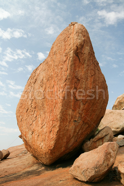 Big boulder hampi india Stock photo © Juhku