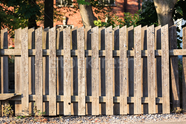 Holz Zaun benutzt alten Textur Stock foto © Juhku