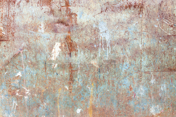 Disordinato arrugginito texture metallico muro piatto Foto d'archivio © Juhku