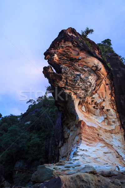 Schönen Sandstein rock Strand Park Malaysia Stock foto © Juhku