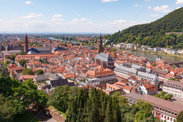 Heidelberg city at sunny summer day Stock photo © Juhku