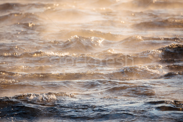 Water damp oppervlak koud ijzig zonnige Stockfoto © Juhku