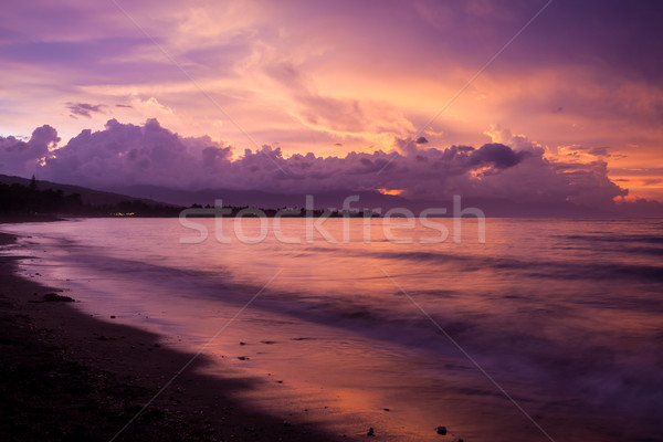 тропические закат Бали Индонезия пляж Сток-фото © Juhku