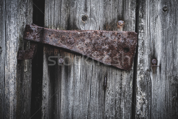 Old rusty hinge Stock photo © Juhku