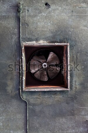 Aufgegeben Klimaanlage verrostet Fan Fabrik Grunge Stock foto © Juhku