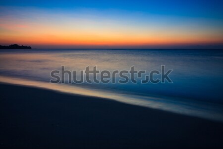 Minimalistic seascape at twilight Stock photo © Juhku