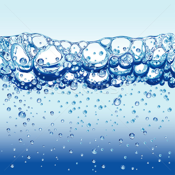 Víz pezsgő buborékok édesvíz absztrakt háttér Stock fotó © jul-and