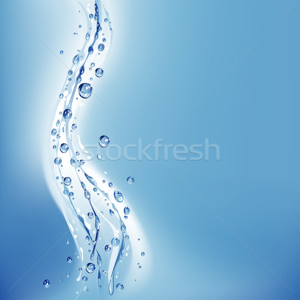 Water swirl bubbels zee schilderij Stockfoto © jul-and