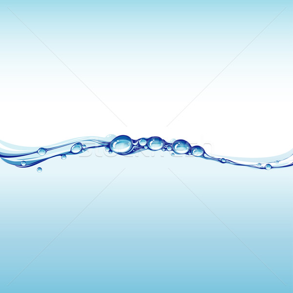 Wasser Welle Blasen editierbar abstrakten Meer Stock foto © jul-and