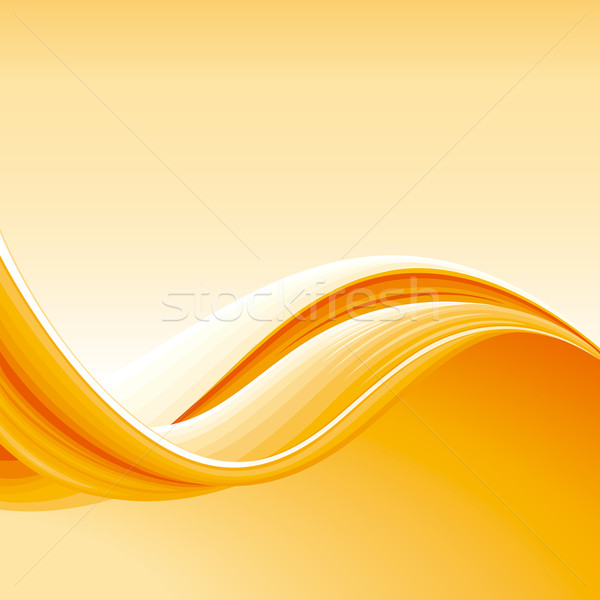 Stok fotoğraf: Renkli · soyut · dalga · turuncu · düzenlenebilir · iş