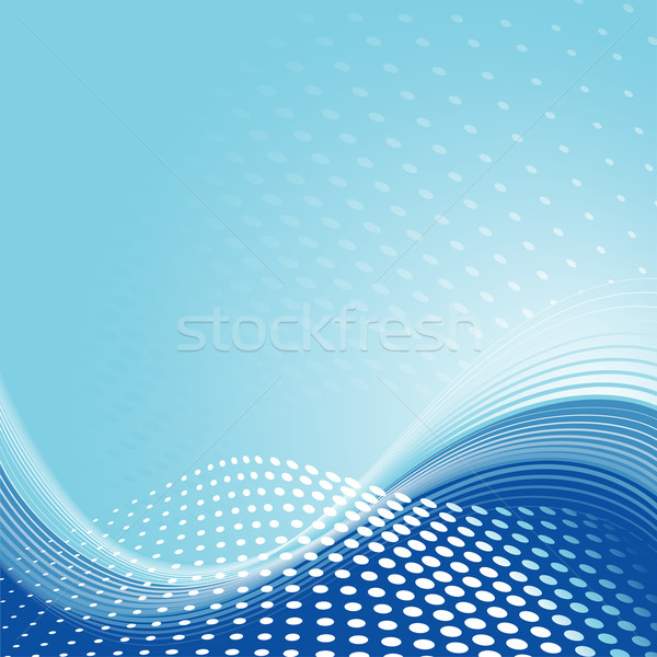 Bleu forme d'onde eau design fond Photo stock © jul-and