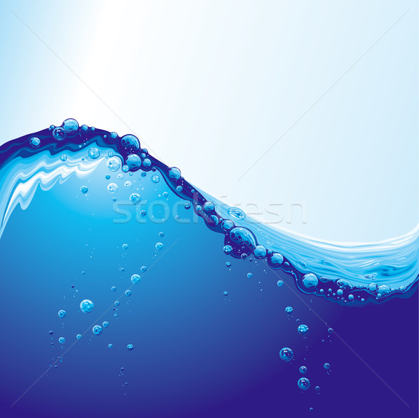 Stock fotó: Víz · hullám · buborékok · szerkeszthető · absztrakt · tenger