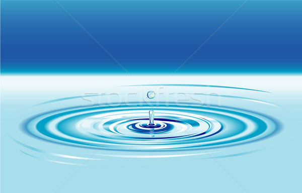 Stock foto: Wassertropfen · splash · editierbar · Drop · cool · Flüssigkeit