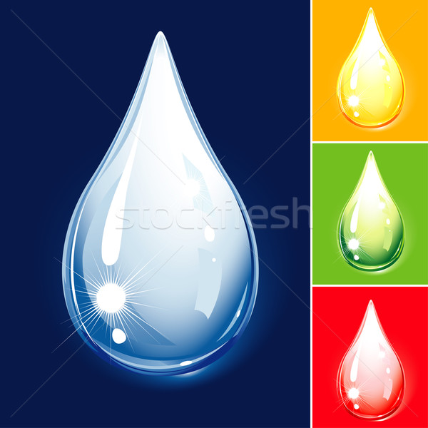 Establecer gotas diseno arte Foto stock © jul-and