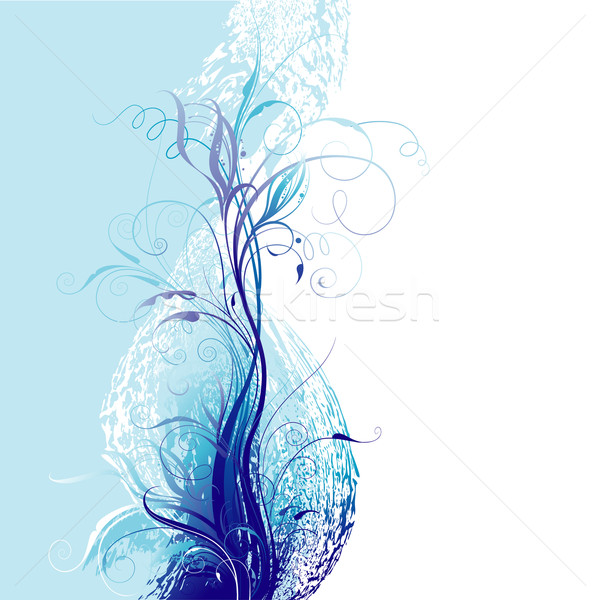 Azul floral textura resumen hojas Foto stock © jul-and