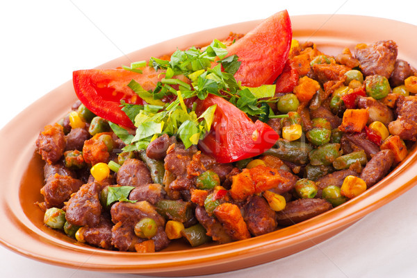 Foto d'archivio: Tradizionale · mexican · chili · rene · fagioli · pomodoro