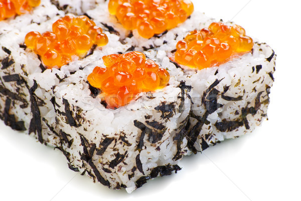 Traditional Japanese sushi on a white background Stock photo © julenochek